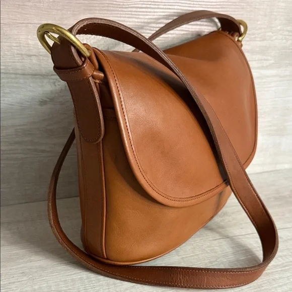 Coach Tan Fletcher Leather Crossbody Bag - Picture 2 of 14